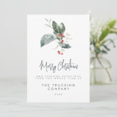 Kerstkaarten voor bedrijven kaart (Staand voorkant)
