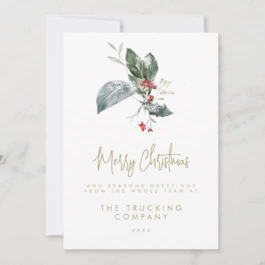 Kerstkaarten voor bedrijven kaart (Voorkant)