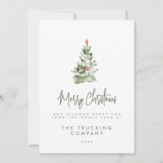 Kerstkaarten voor bedrijven kaart (Voorkant)