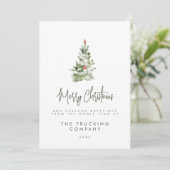 Kerstkaarten voor bedrijven kaart (Staand voorkant)