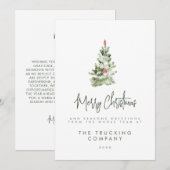 Kerstkaarten voor bedrijven kaart (Voorkant / Achterkant)