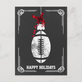 kerstKaarten voor chalkboardfootballs Feestdagenkaart