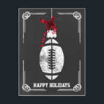 kerstKaarten voor chalkboardfootballs Feestdagenkaart<br><div class="desc">De Kaarten van het ornament van de Vakantiegroet van het football van het karton  door rente. Professionele vakantiekaarten zijn industriespecifieke vakantiekaarten. Deze speciale vakantiekaarten zullen uw feestelijke groeten een beetje uniek maken</div>