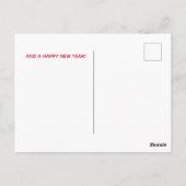 kerstkaarten voor chiropractische doeleinden, briefkaart (Achterkant)