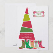 kerstKaarten voor de klinkklare familie Feestdagenkaart (Voorkant / Achterkant)