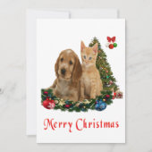 kerstkaarten voor dieren feestdagenkaart (Voorkant)