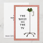 Kerstkaarten voor dokters of verpleegkundigen feestdagenkaart (Voorkant / Achterkant)