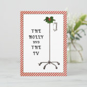 Kerstkaarten voor dokters of verpleegkundigen feestdagenkaart (Staand voorkant)