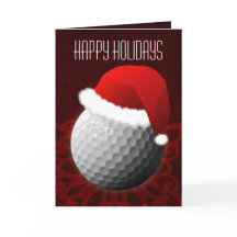 Kerstkaarten voor een golfer