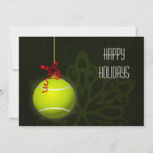 Kerstkaarten voor een tennisser