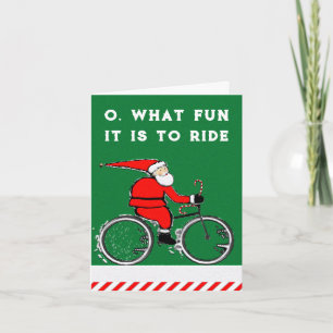 Kerstkaarten voor fietsers feestdagen kaart