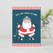 Kerstkaarten voor golfers feestdagenkaart (Staand voorkant)