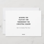 kerstkaarten voor het fietsen feestdagenkaart (Achterkant)