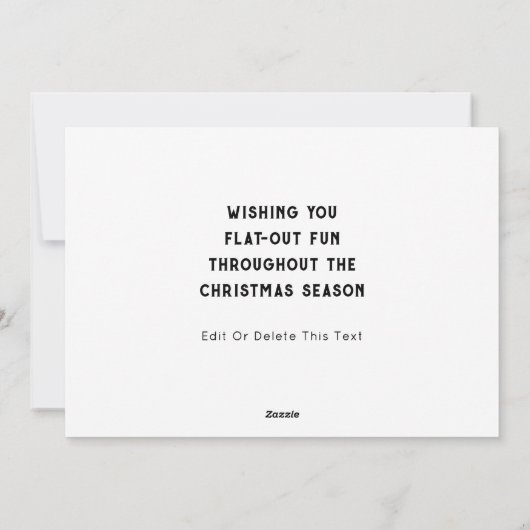 kerstkaarten voor het fietsen feestdagenkaart (Achterkant)