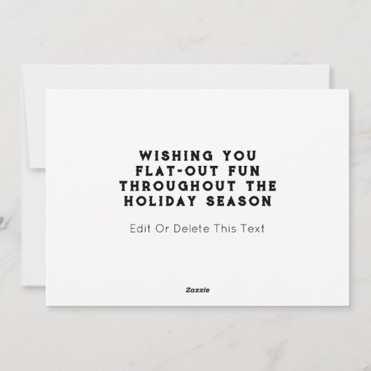 kerstkaarten voor het fietsen feestdagenkaart (Achterkant)