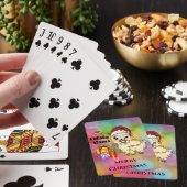 kerstkaarten voor het spelen van Llama Pokerkaarten (Insitu)