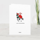 Kerstkaarten voor Hockey Feestdagen Kaart (Achterkant)