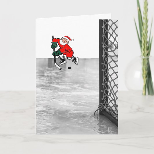 Kerstkaarten voor Hockey Feestdagen Kaart (Voorkant)