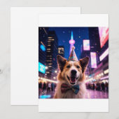 Kerstkaarten voor honden 2025 feestdagenkaart (Voorkant / Achterkant)