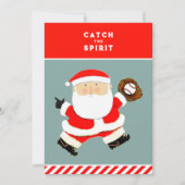 kerstkaarten voor honkbal-feestdagen feestdagenkaart (Voorkant)