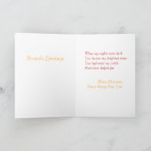 Kerstkaarten voor iemand speciaal feestdagen kaart (Binnen)