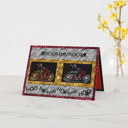 Kerstkaarten voor kerstcadeautjes voor Santa Motor Kaart (Gele Bloem)