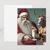 Kerstkaarten voor kerstmis en kerstmis voor kerstm notitiekaartje (Voorkant / Achterkant)