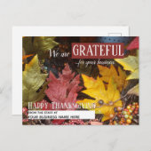 Kerstkaarten voor kleine bedrijven briefkaart (Voorkant / Achterkant)