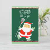 kerstkaarten voor Lacrosse Holiday Feestdagenkaart (Staand voorkant)