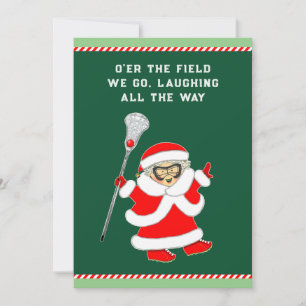 kerstkaarten voor Lacrosse kerstmis Feestdagenkaart
