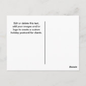 Kerstkaarten voor makelaars briefkaart (Achterkant)
