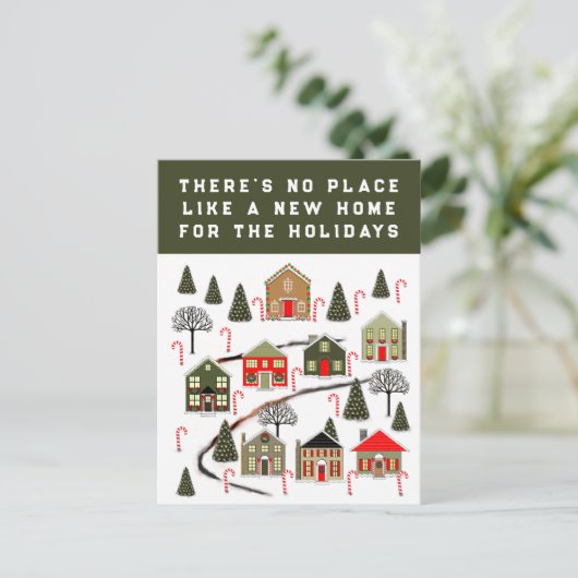 Kerstkaarten voor makelaars briefkaart (Staand voorkant)