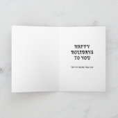 Kerstkaarten voor tandartsen feestdagen kaart (Binnen)