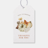 Kerstkaarten voor Thanksgiving Cadeaulabel (Voorkant)