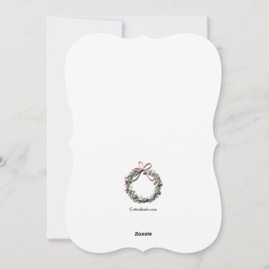 Kerstkaarten voor verhuizing 'Decking New Halls Ho Feestdagenkaart (Achterkant)