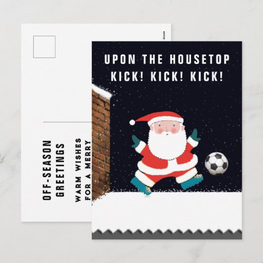 Kerstkaarten voor voetgangers feestdagenkaart (Voorkant / Achterkant)