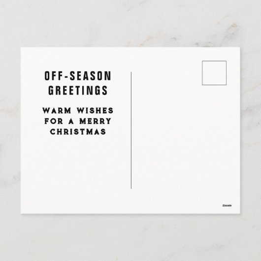 Kerstkaarten voor voetgangers feestdagenkaart (Achterkant)