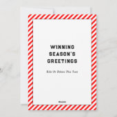 Kerstkaarten voor voetgangers feestdagenkaart (Achterkant)