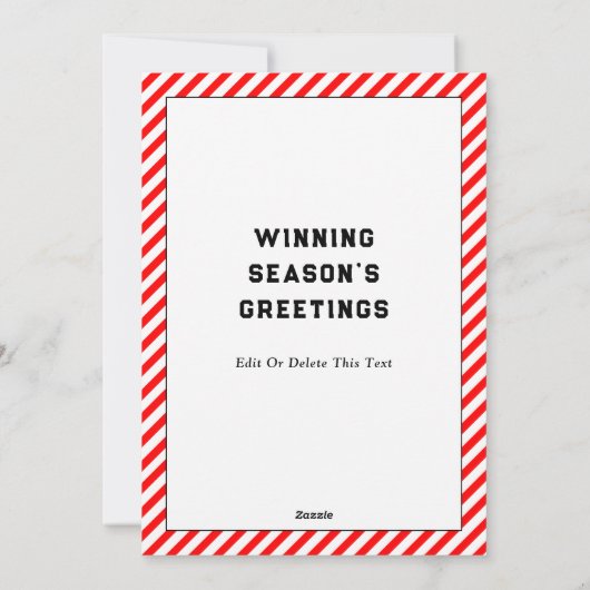 Kerstkaarten voor voetgangers feestdagenkaart (Achterkant)