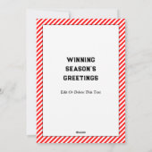 Kerstkaarten voor voetgangers feestdagenkaart (Achterkant)