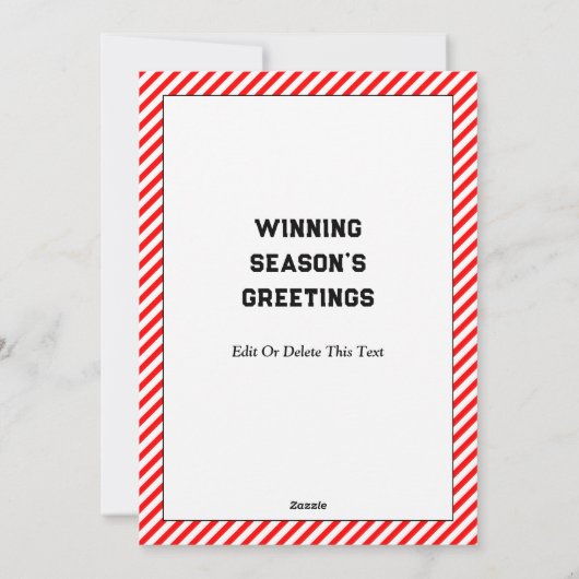 Kerstkaarten voor voetgangers feestdagenkaart (Achterkant)