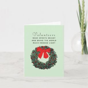 Kerstkaarten voor vrijwilligers kaart