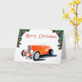 Kerstkaarten voor warme wegen kaart (Gele Bloem)