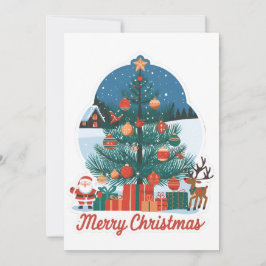 Kerstkaarten: Vrolijk Nieuwe Model Feestdagenkaart