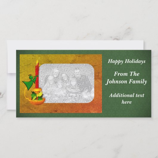 Kerstkaartenkaartje Engel Holiday Feestdagenkaart (Voorkant)