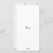 Kerstkaartenkaartje Engel Holiday Feestdagenkaart (Achterkant)