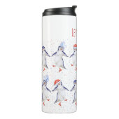 kerstkaartenpatroon thermosbeker (Gedraaid links)