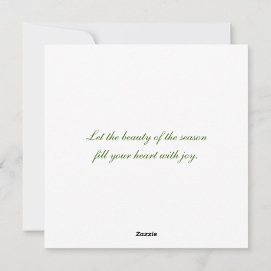 Kerstkaartenscherm Pine Cone-foto Feestdagenkaart (Achterkant)