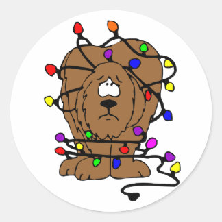 kerstkaartenveloppen ronde sticker