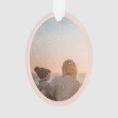 Kerstkaartenverhaal met illustraties ornament (achterkant)